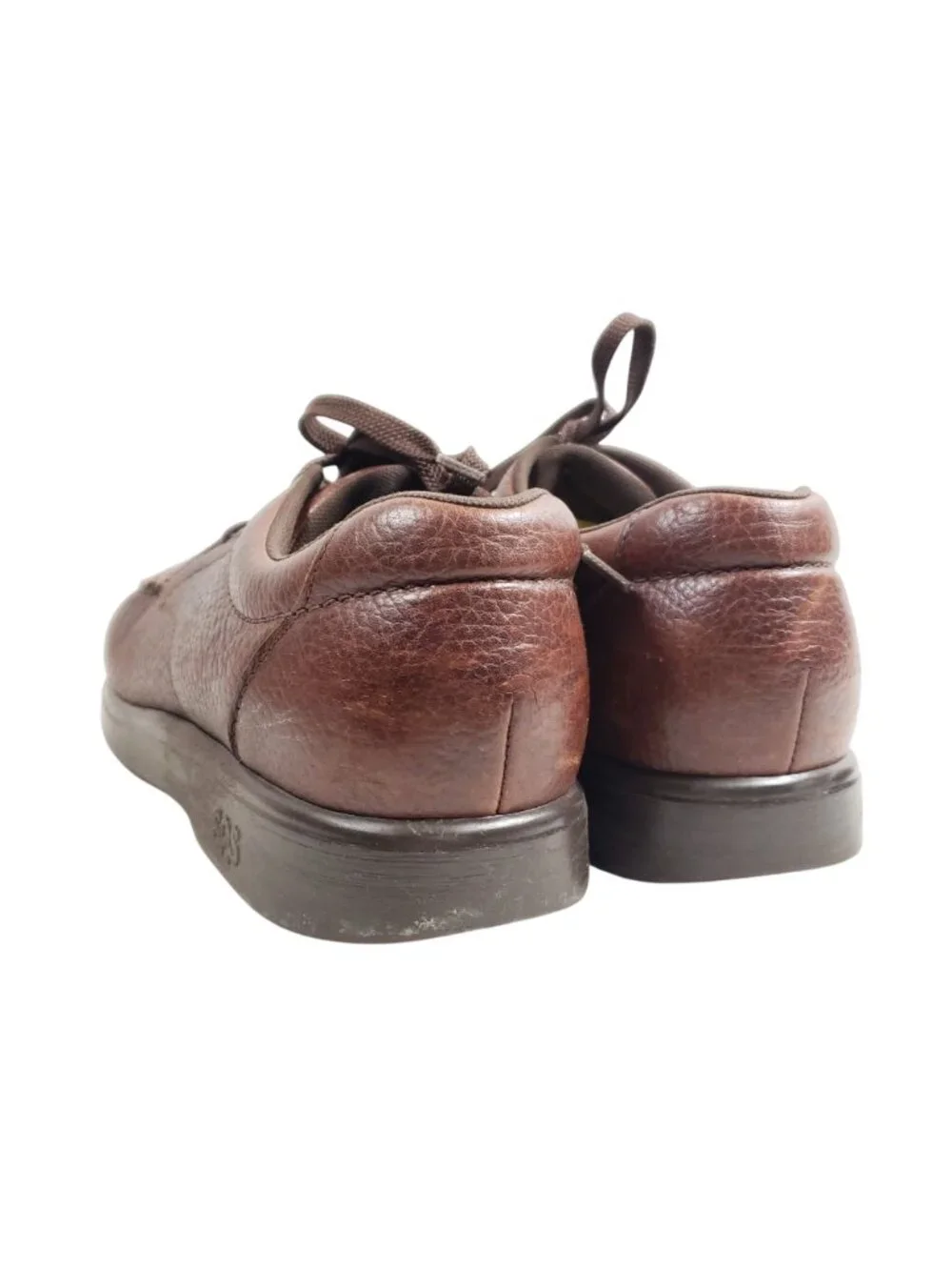 SAS Mens Size 11W Brown Leather Comfort Shoes TriPad Sole Lace-Up Casual
